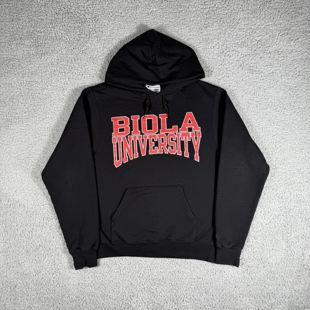Champion Biola University Hoodie Size Small California Pullover Sweatshirt